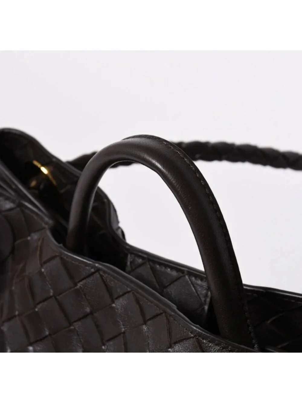 Bottega Veneta Andiamo Shoulder Bag Intrecciato